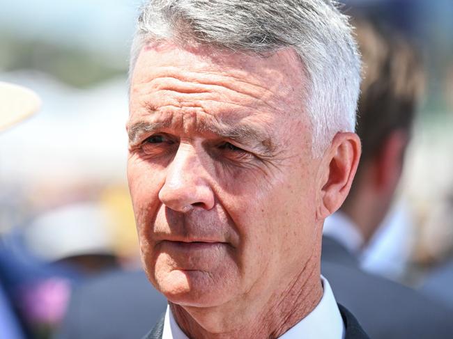 Matthew Smith after Way To The Stars won the Racing and Sports Century Stakes at Flemington Racecourse on November 07, 2024 in Flemington, Australia. (Photo by Reg Ryan/Racing Photos via Getty Images)