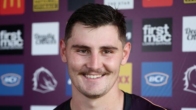 Fletcher Baker, Brisbane Broncos training, Red Hill. Picture: Liam Kidston