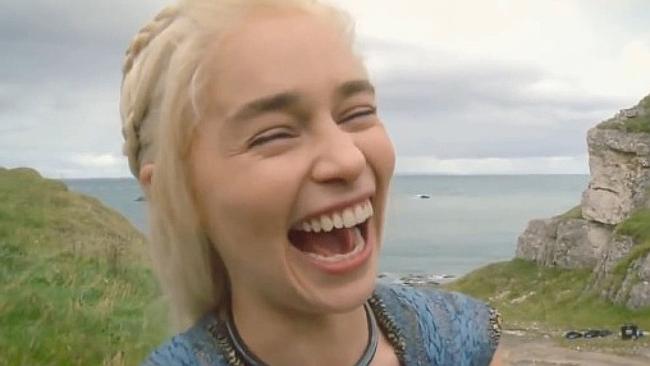 Well, at least Emilia Clarke thinks the jokes are funny.