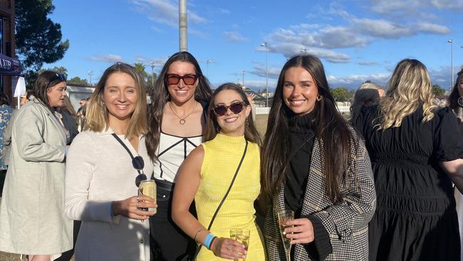 Women celebrating at Dubbo Kangaroos Rugby Club Ladies Day. Photo: Tijana Birdjan