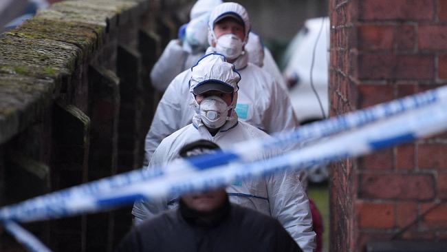 British forensics after the London Bridge attack. Picture: Oli Scarff/AFP