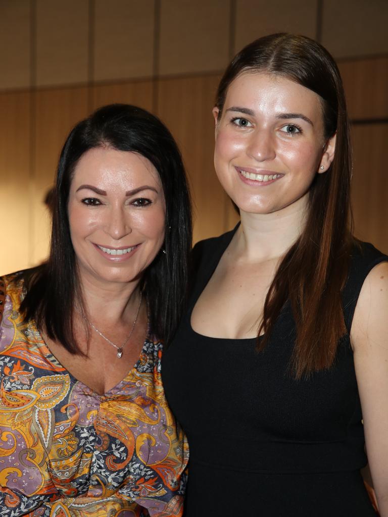 Big breakfast at the Gold Coast Turf Club for the Gold Coast Community fund. .Nicole Bricknell, Larissa Perrin. Picture Glenn Hampson. .