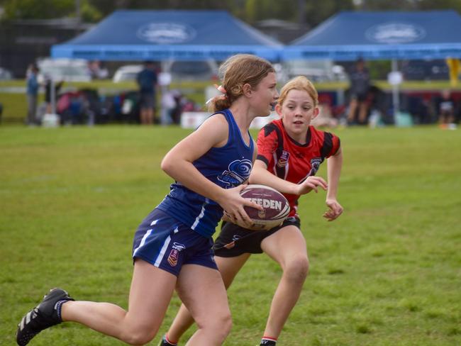 Rocky Redbacks v Toowoomba Twisters - under 14s. Picture: Isabella Magee