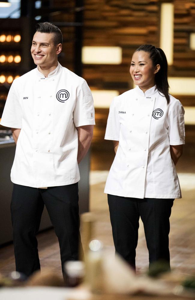 Ungermann with Diana Chan on MasterChef.