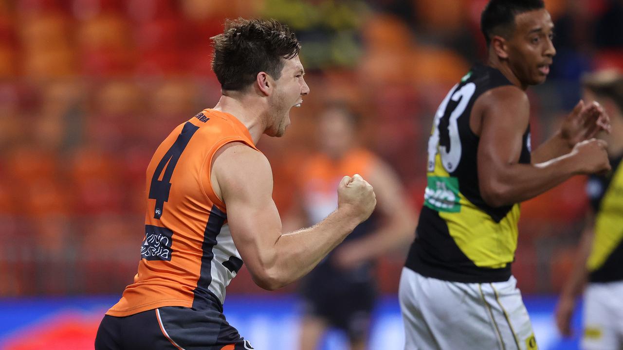 Toby Greene was best on ground against Richmond. Photo: Phil Hillyard