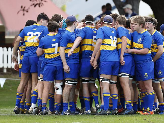 Action from the GPS first XV rugby match between Nudgee College and Toowoomba Grammar School. Photo:Tertius Pickard
