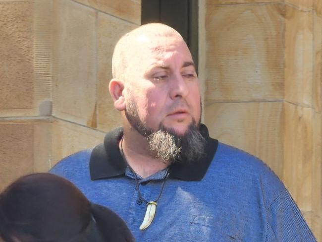 Mark Michael Mullet, 41 from Salisbury East, leaves the Adelaide Magistrates Court after appearing for the first time charges with 3D printed guns, ammo and pyrotechnics located at his home and in his luggage at Darwin Airport. Picture: Leah Smith