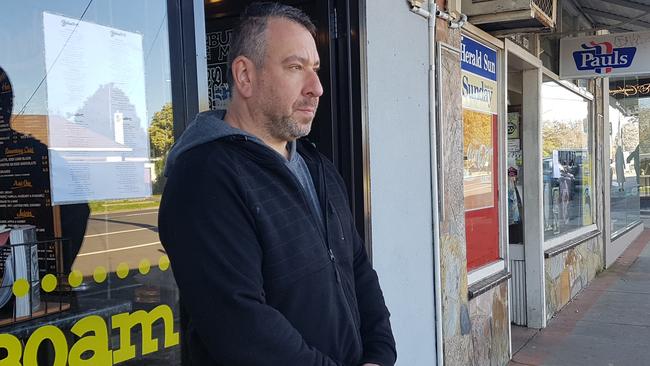 The Burger Moore Cafe owner Dave Kayser says business has dropped by 50 per cent since the reintroduction of coronavirus restrictions. Picture: Kiel Egging.