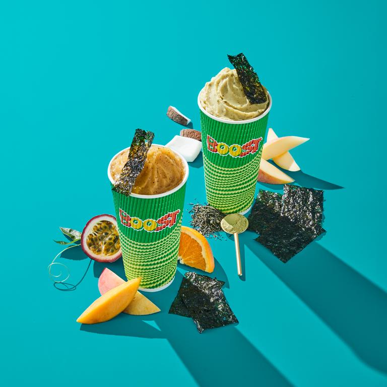 Boost Juice has released two new drinks infused with seaweed.