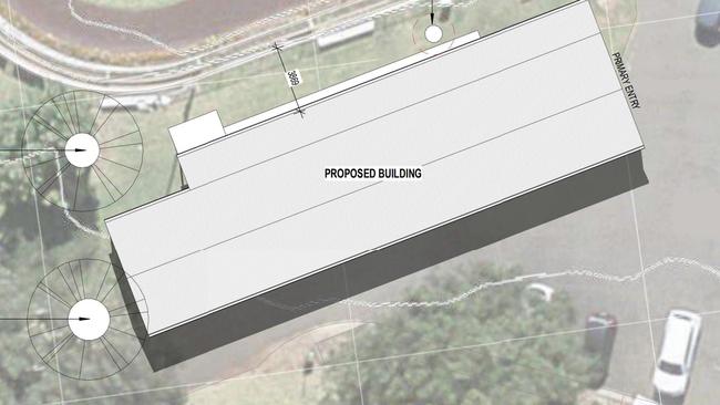 Layout plans for the new approved function centre at Clifford Park Racecourse, which is part of a two-stage expansion of the Toowoomba facility.