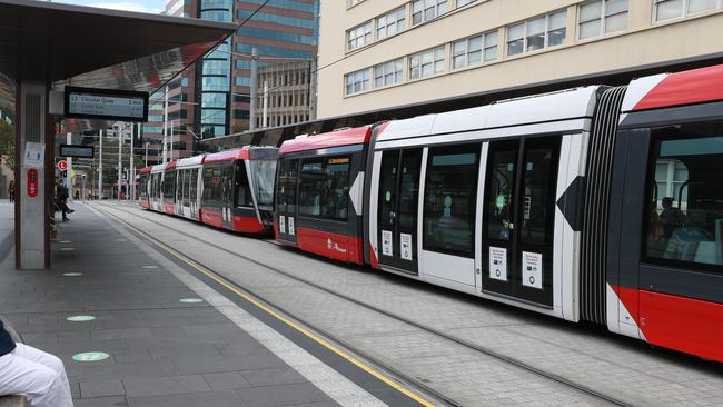 Two out of three light rail services are closed for the weekend. Picture: John Grainger