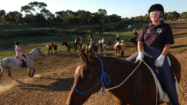 The Lockleys Riding Club has had its horses at Breakout Creek for more than 60 years. Picture: Luke Hemer