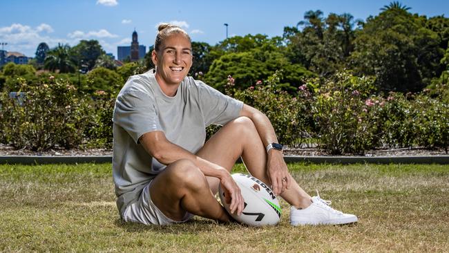 Ali Brigginshaw says women’s NRL has come a long way but was often an “after thought” to the men’s competition. Picture: NIGEL HALLETT