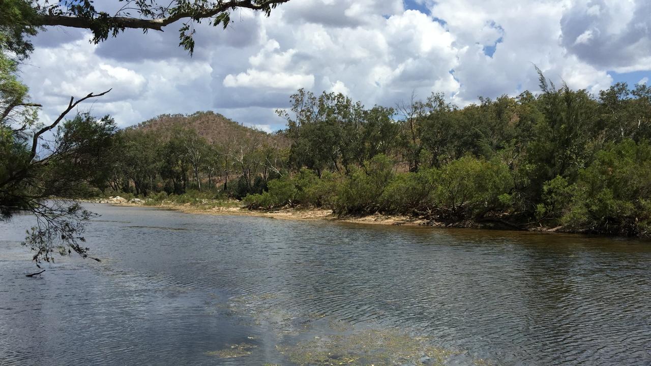 Urannah Creek, site of proposed Urannah Dam, west of Mackay.