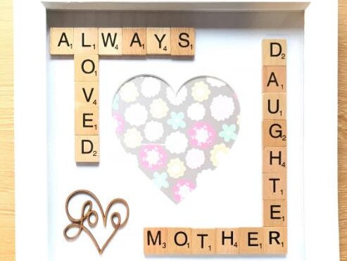 Mother's Day scrabble art. Picture: Supplied