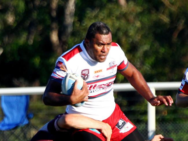 Intrust Super Cup. Burleigh Bears v Redcliffe Dolphins. Redcliffe's #15 Petero Civoniceva. Photo: Kit Wise