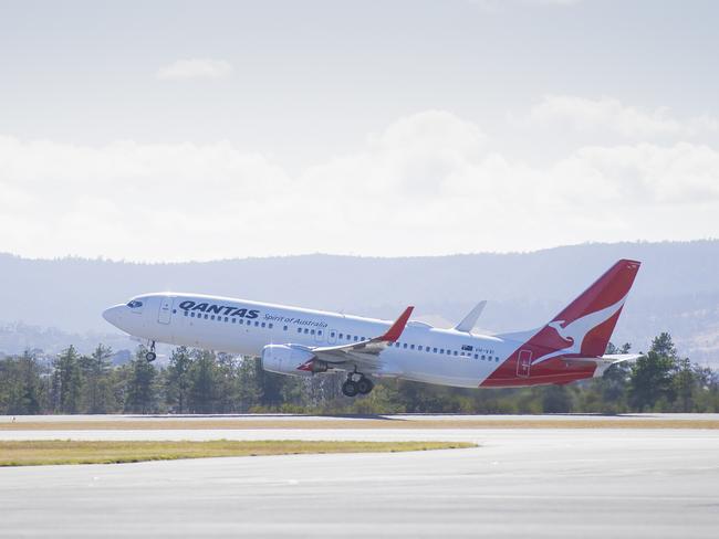 Hobart Airport COO Matt Cocker and CEO Sarah Renner. More details about Hobart airport expansion. Picture: RICHARD JUPE Hobart International Airport / file / generic / qantas / aeroplane / flight