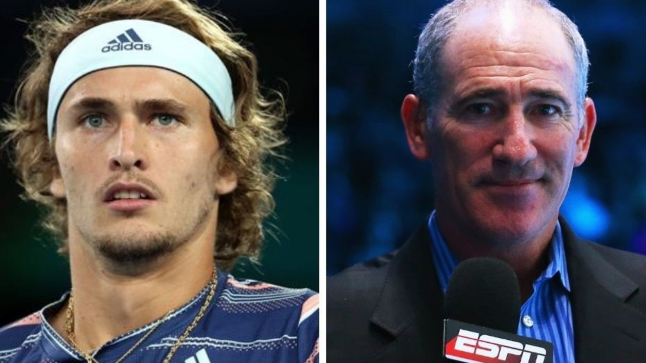 Alexander Zverev told Brad Gilbert to pipe down.