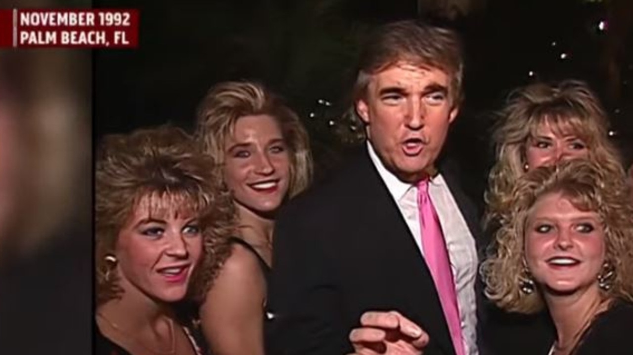 Donald Trump at a party with Jeffrey Epstein in 1992.