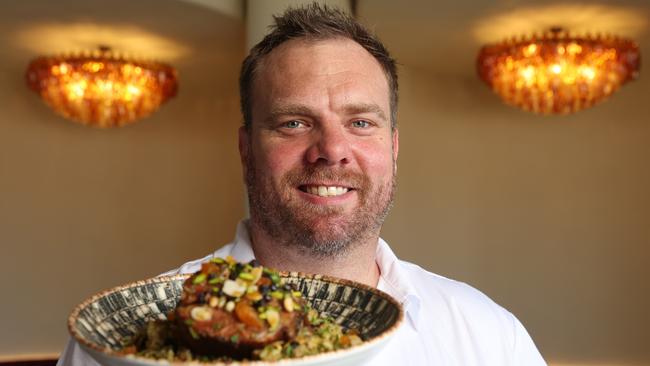 Executive Chef Jake Nicolson at the Byblos restaurant Portside Wharf. Picture: Liam Kidston