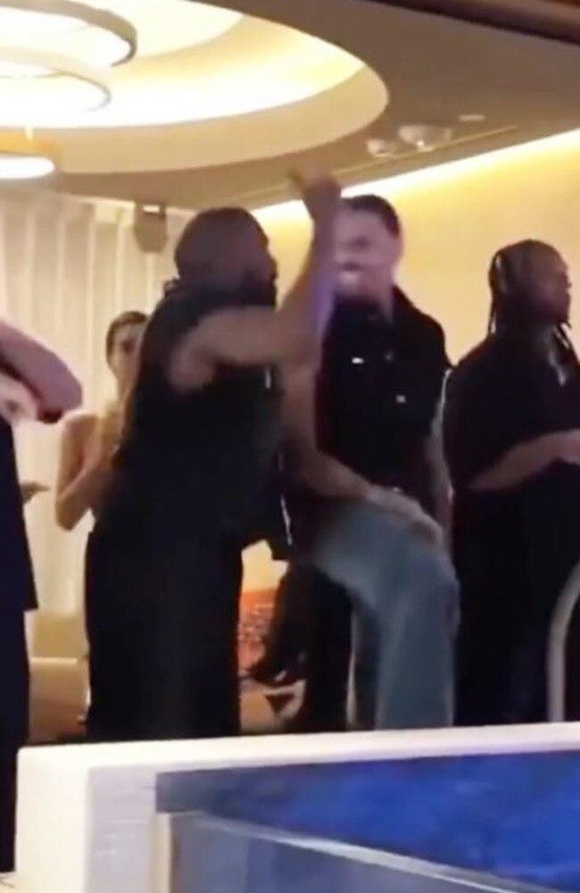 Kanye West and Chris Brown could be seen dancing to West’s new single Vultures.