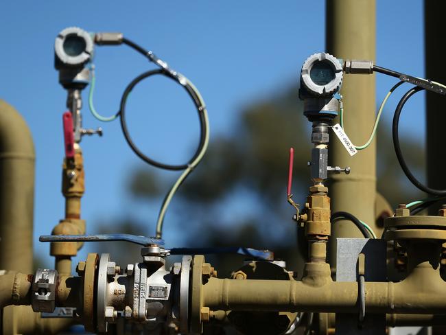 Pressure transmitters display readings on a Santos Ltd. pilot well operating in the Pilliga forest in Narrabri, Australia, on Thursday, May 25, 2017. A decade after the shale revolution transformed the U.S. energy landscape, Australia — poised to overtake Qatar as the world’s biggest exporter of liquefied natural gas — is experiencing its own quandary over natural gas. Photographer: Brendon Thorne/Bloomberg