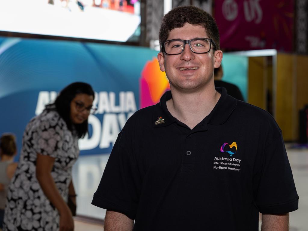 Jordan Humphreys at the Festival of Us, held at the Marrara Indoor Stadium on Australia Day, January 26, 2025. Picture: Pema Tamang Pakhrin