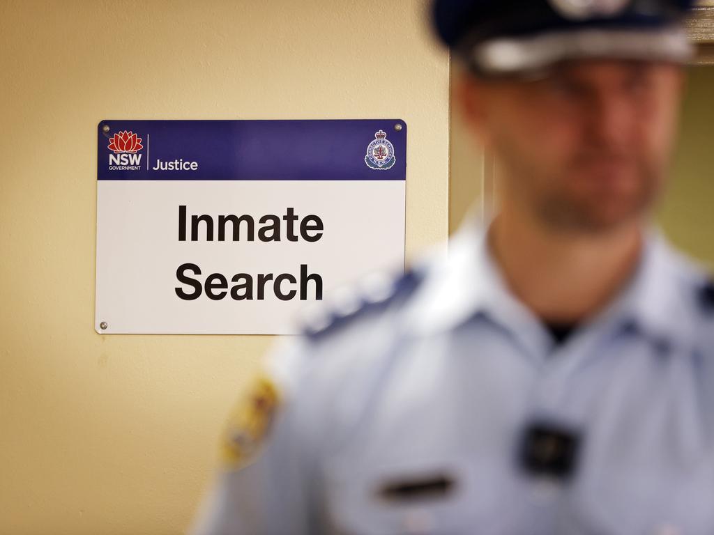 Inmates go through airport style body scanners will they arrive in fresh custody. Picture: Sam Ruttyn