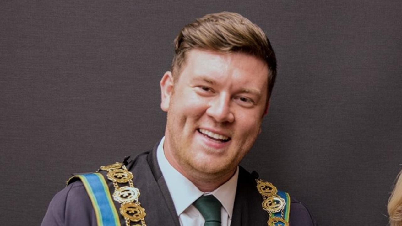 Frankston mayor: Nathan Conroy in mayoral chains has been nominated as Victoria's hottest pollie. Picture: Frankston City Council