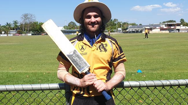 Nightcliff captain Jacob Thorne has been a sensation with the bat in his first Darwin and Districts cricket season, scoring 539 runs. Picture: Grey Morris