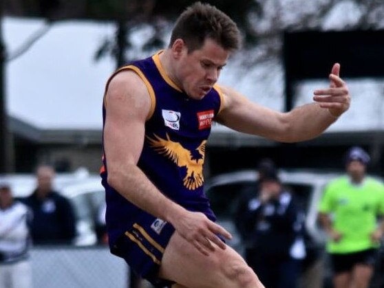 Vermont forward Jake Best in the Eastern Football League (EFL). Picture: Davis Harrigan