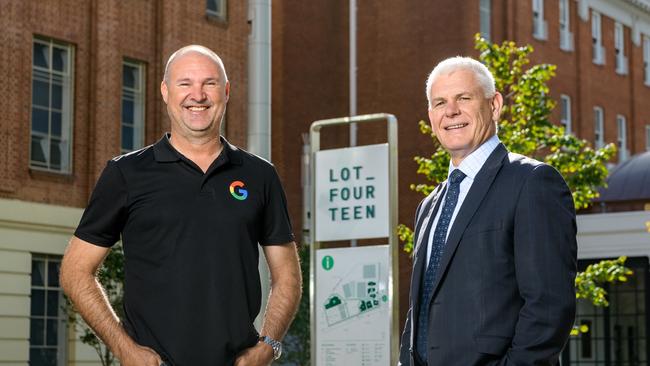 Duhne, General Manager Public Sector South Australia, Google Cloud (left) and Michael Grantham, Director Public Sector, Google Cloud AUNZ. Picture: Tom Roschi Photography