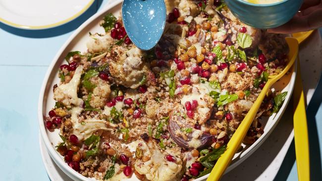 Delish: roasted cauli and chickpea Cypriot salad. Picture: Craig Wall