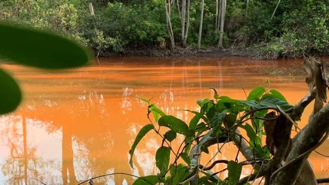 In May 2019 the lake was turned orange after a nearby resident cleaned their roof and the run-off flowed straight into the catchment.