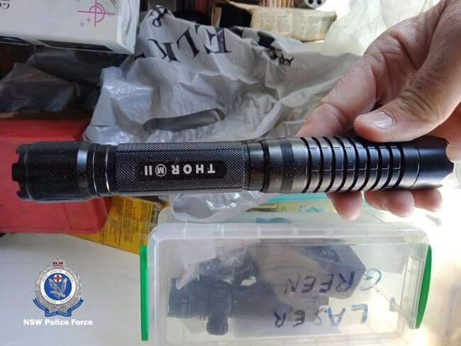 Police allegedly seized a number of items from the property. Picture: NSW Police