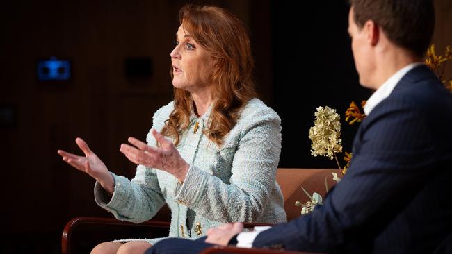 The Duchess of York with Hugh Evans, Global Citizen Co-Founder and CEO. Picture: Mark Stewart