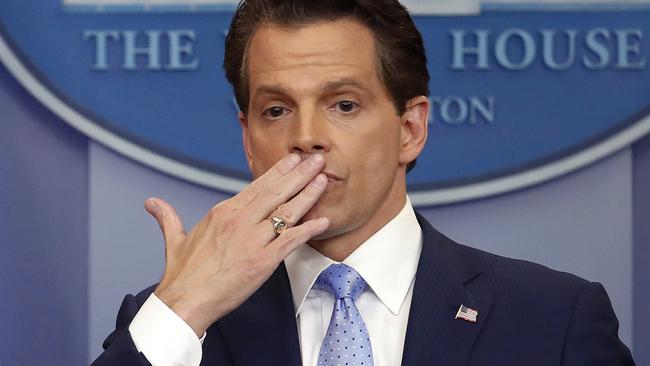 Anthony Scaramucci can kiss his White House job goodbye. Pic: AP