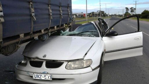 A man has avoided jail after causing an accident which saw a Carrum Downs woman slam into the back of a truck in Dandenong South. Picture: Victoria Police