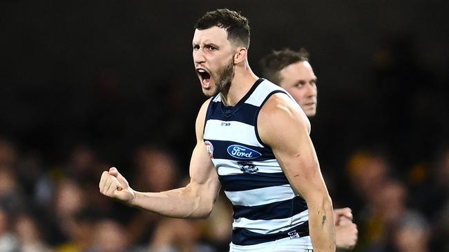 Will Geelong’s Sam Menegola find his way back to Fremantle? Picture: Getty Images