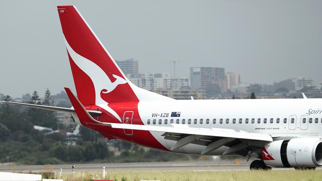 Qantas said “around a dozen” flights have been cancelled. Picture: Cameron Spencer