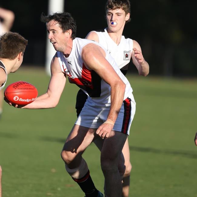 Mitch Garner in action on Saturday. Picture: Stuart Milligan