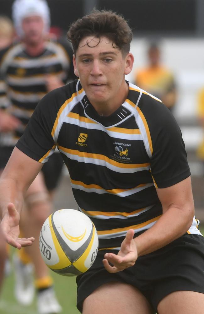QLD Rugby Union State Championships (17-18 years boys) at the Townsville Sports Precinct. Saturday May 24. Wide Bay against Capricorn. Picture: Evan Morgan