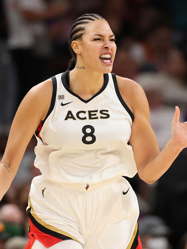 Cambage for the Las Vegas Aces. Photo by Christian Petersen/Getty Images