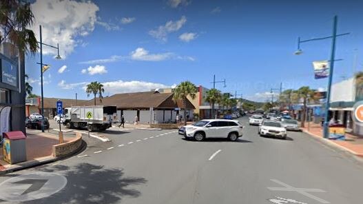 McMillan, 30, of Umina Beach, lost control doing a burnout on West St, near the intersection of Bullion St, before he later blew 0.18. Picture: Google