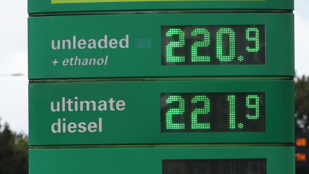 Petrol prices are at a record high across Australia, up over 2 dollars a litre. Photo: David Swift