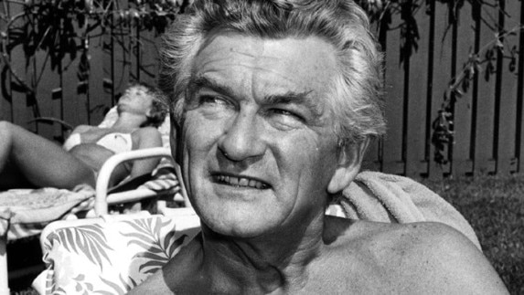 Late Australian Prime Minister Bob Hawke was a great leader says Steve Price. Picture: Peter Bennett