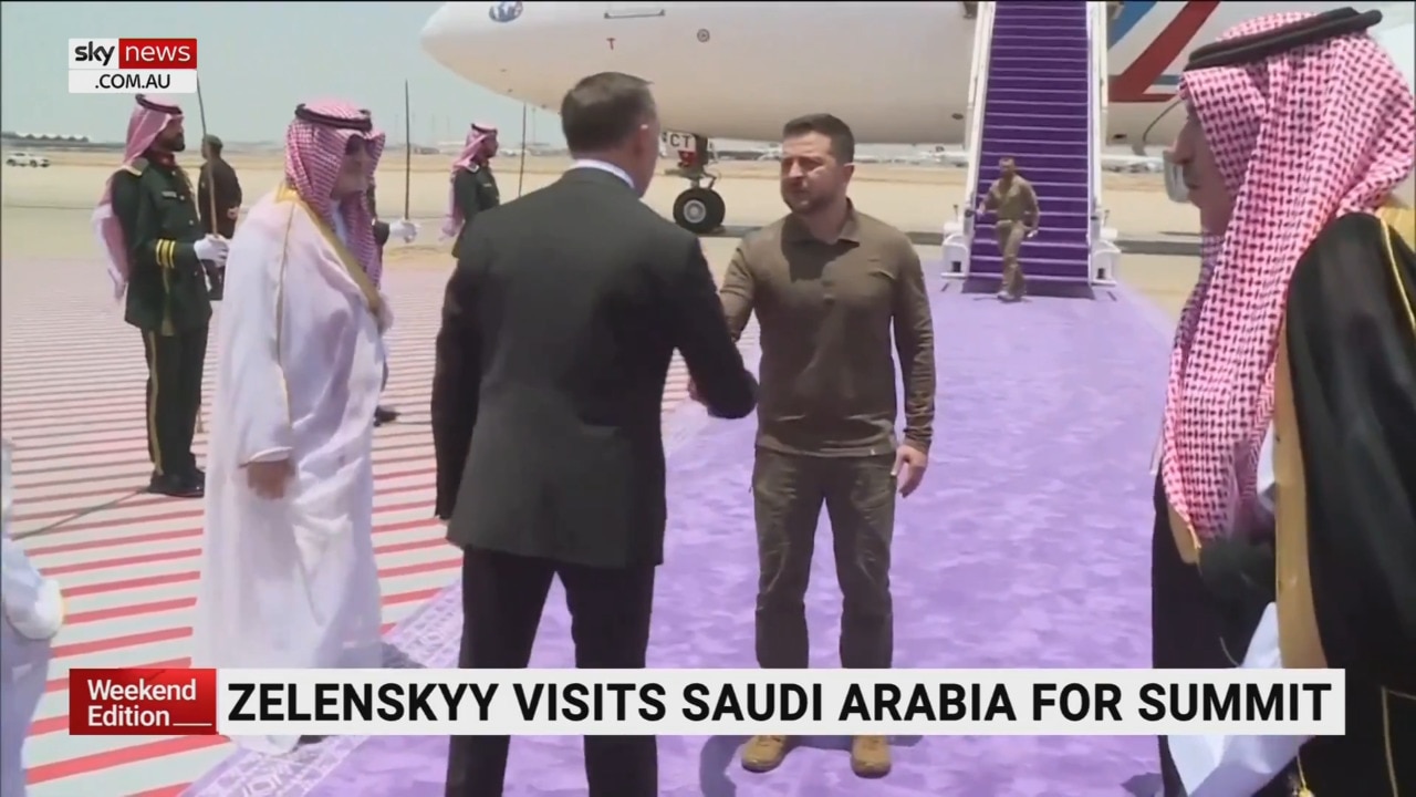 Zelensky joins Arab leaders in Saudi Arabia ahead of G7 summit