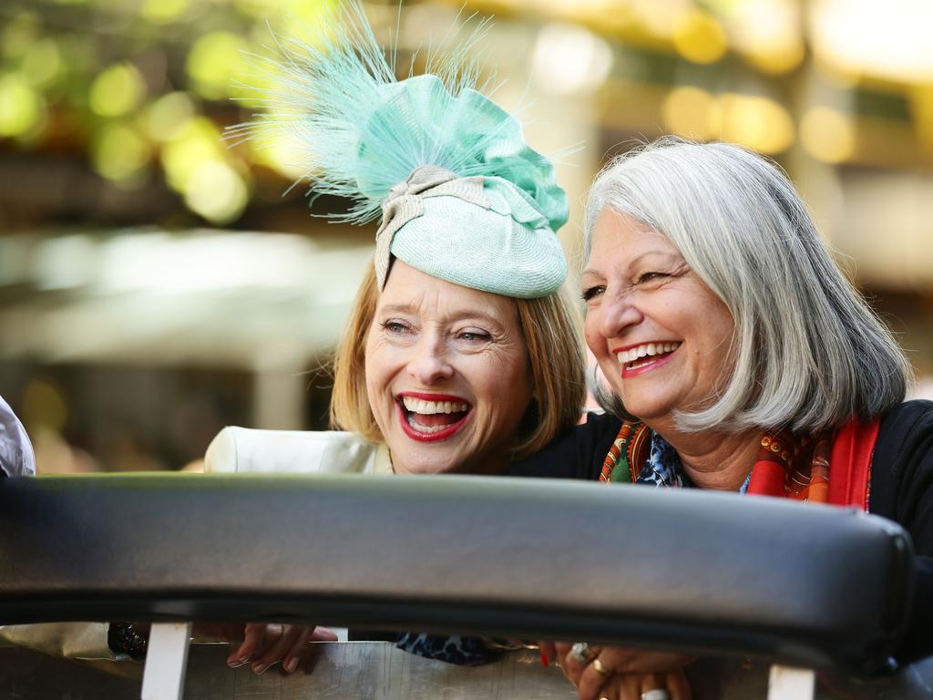 Trainer Gai Waterhouse attends the 2014 Melbourne Cup parade on November 3, 2014 in Melbourne, Australia. Picture: Getty