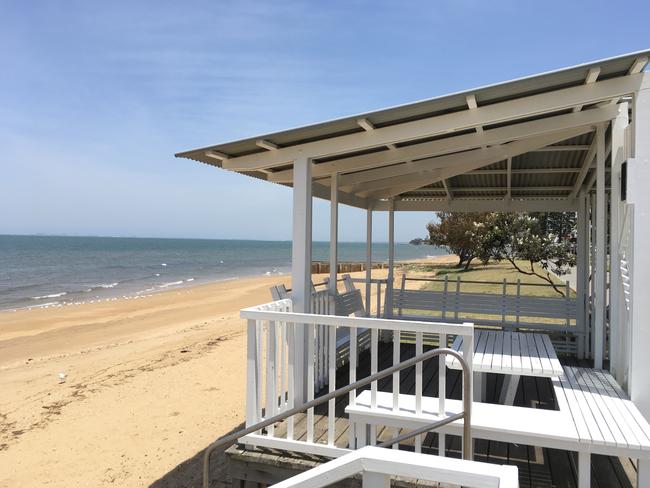 Just one of several viewing and picnic shelters along the boardwalk atMargate