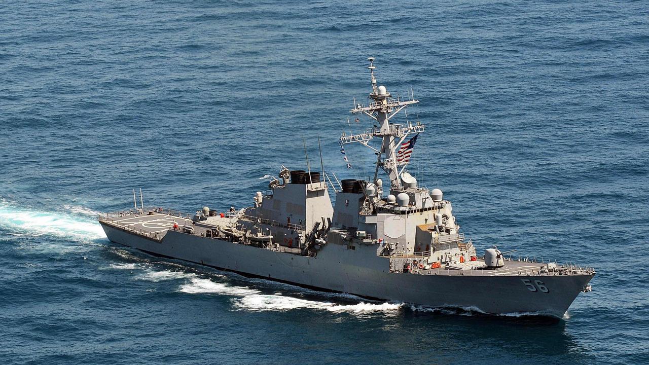 This US Navy file photo taken on March 21, 2013 shows the Arleigh Burke-class guided-missile destroyer USS John S. McCain (DDG 56) sailing in the waters off the Korean Peninsula. The US has repeatedly sailed close to artificial islands China has built up in the South China Sea, as part of a "freedom of navigation" operations. 
